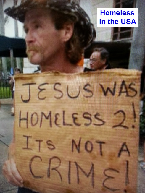 homeless in the usa like jesus