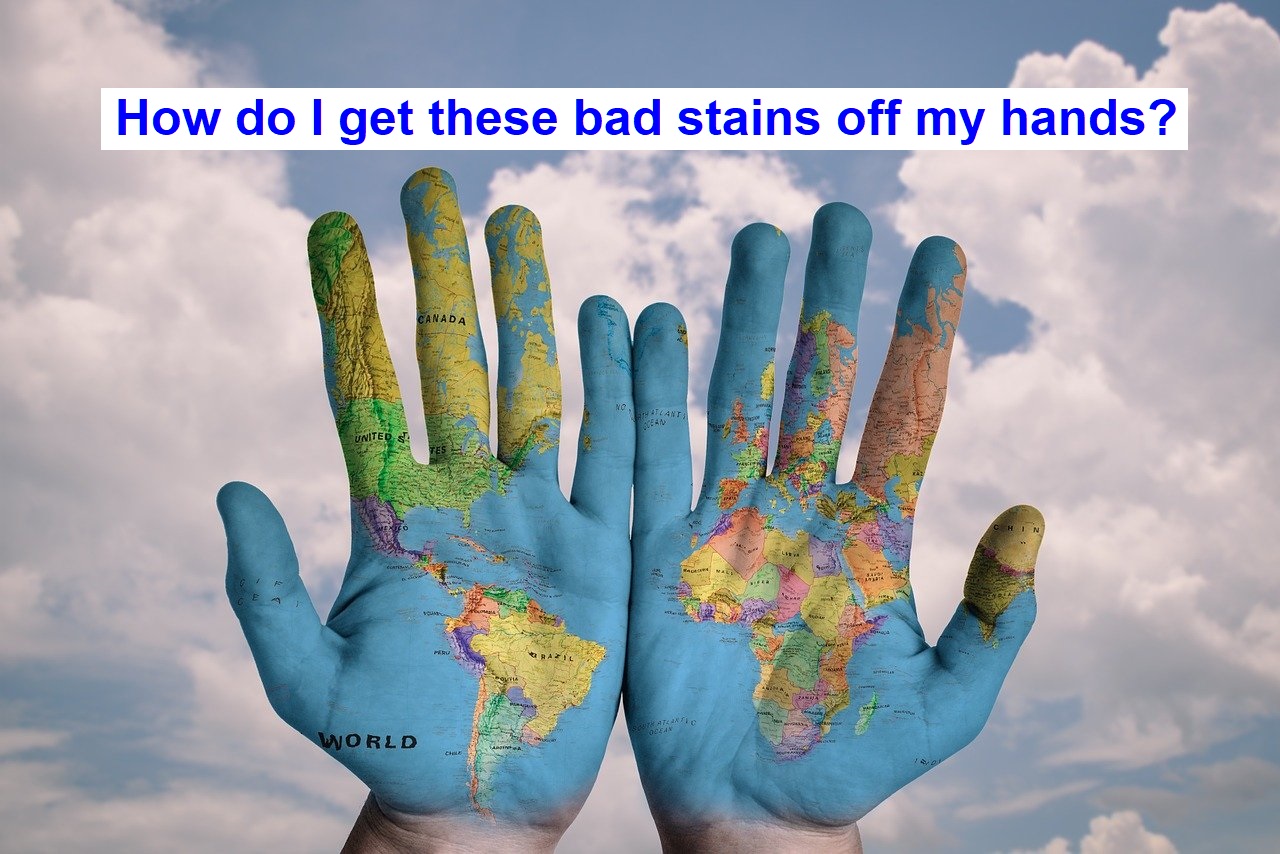 stains on hands