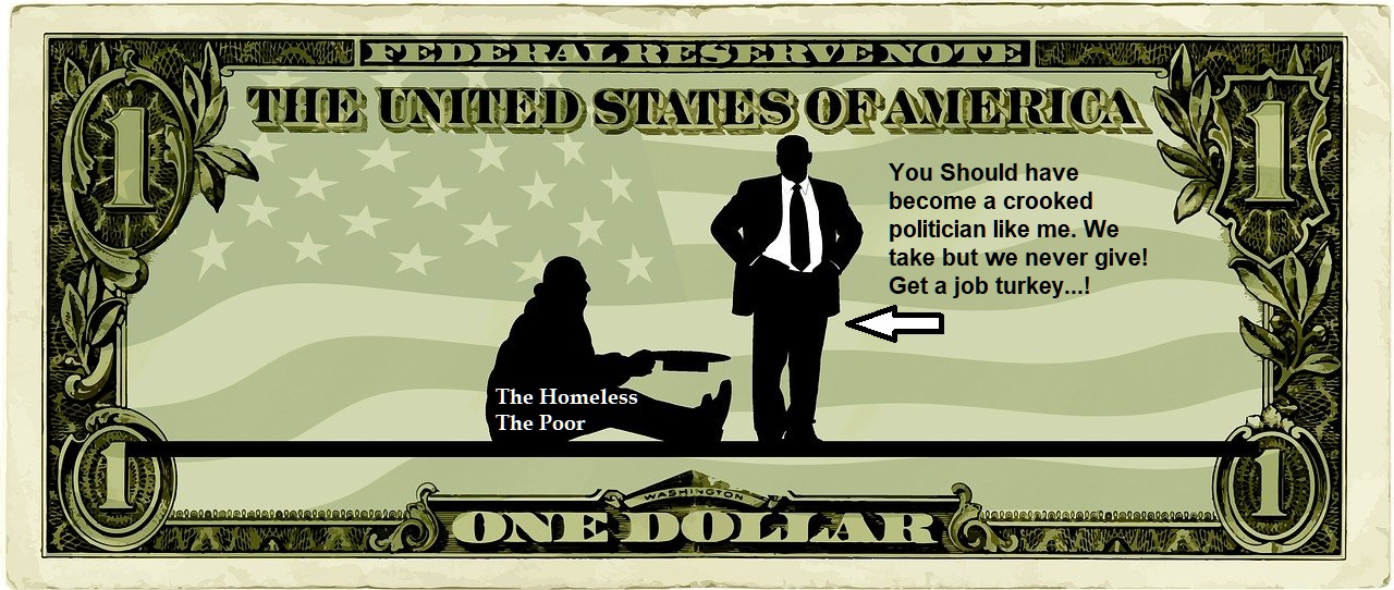 usa dollar the poor the politicians