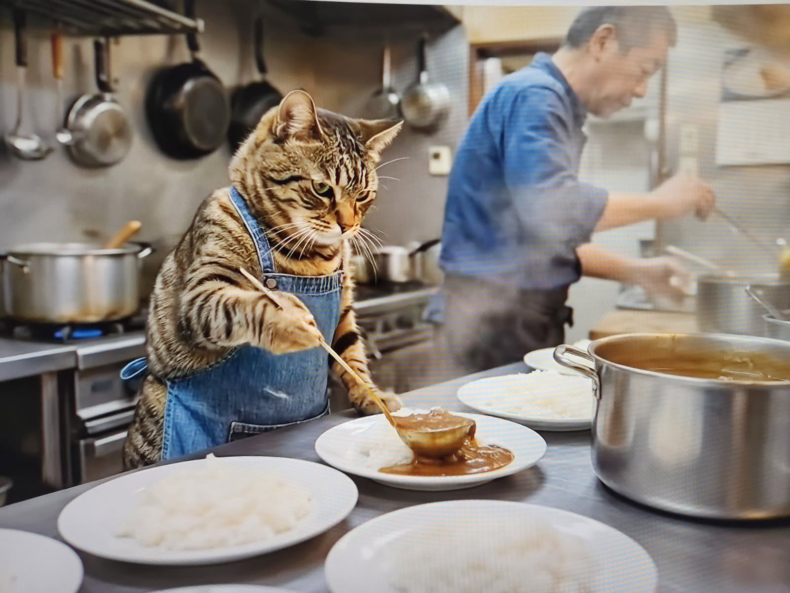 haru the
                  cat works at diner1