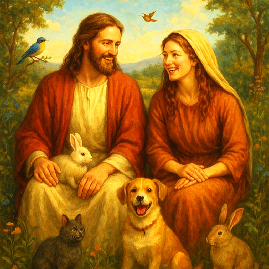 Jesus and mary
                                              magdalene happy