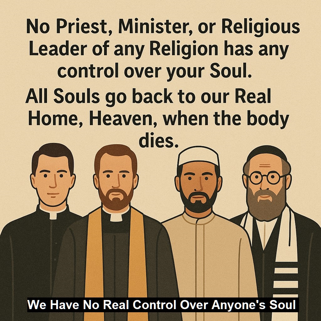 religions have nocontroll of our souls