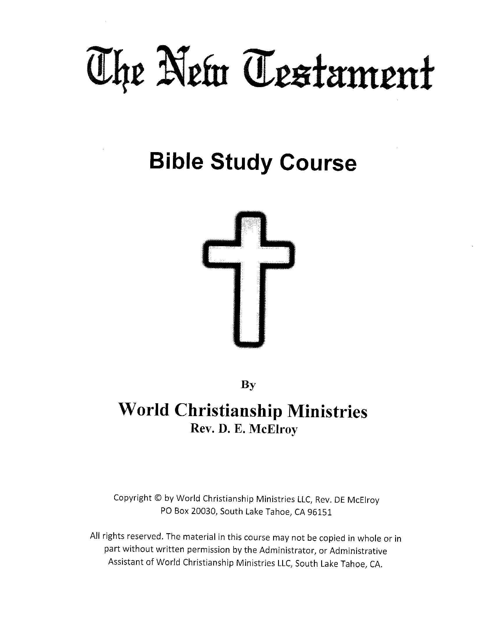 new testament cover