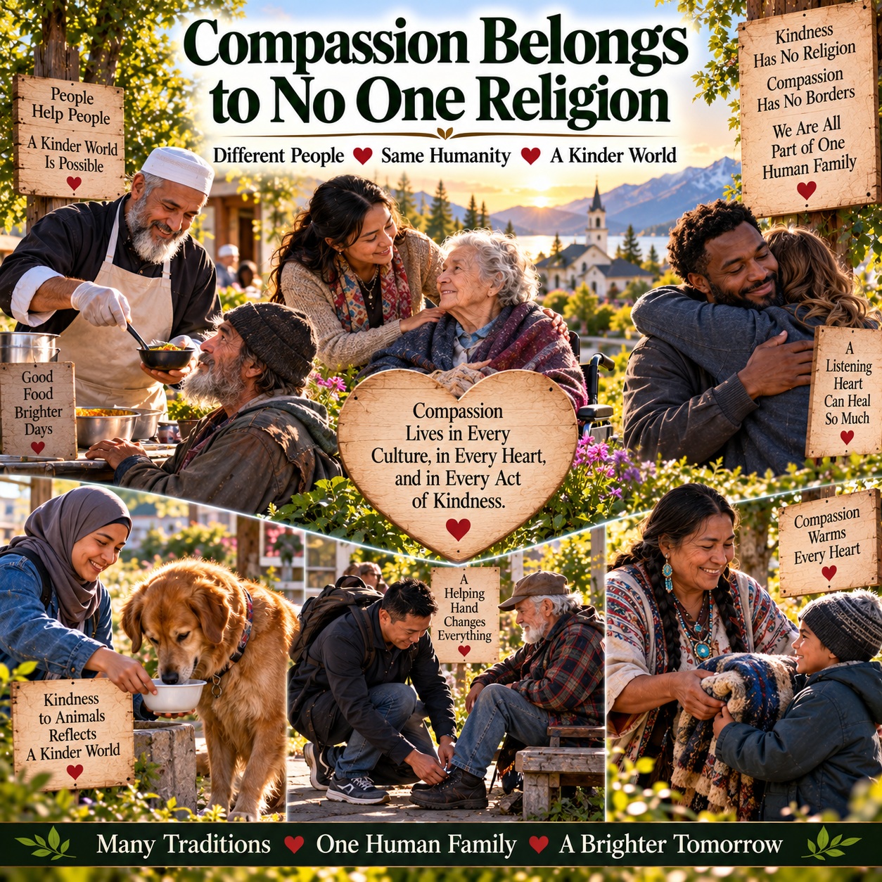 compassion
                  belongs to no religion