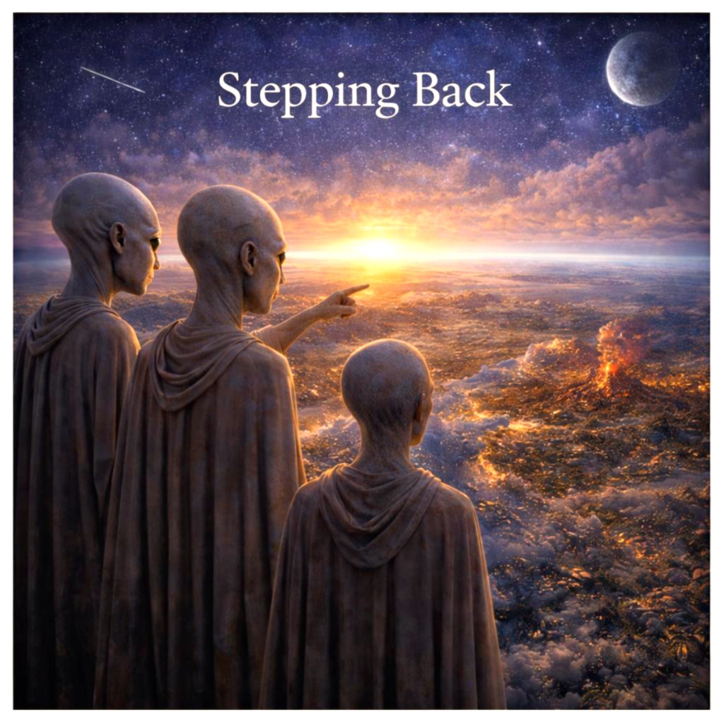 stepping
                back