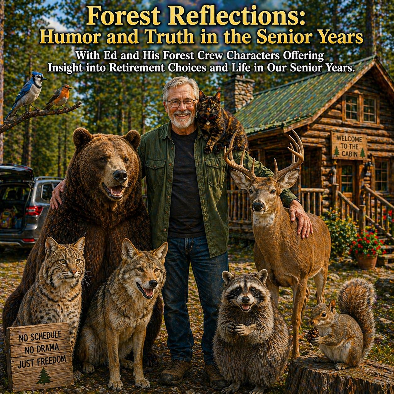 animals and me at cabin