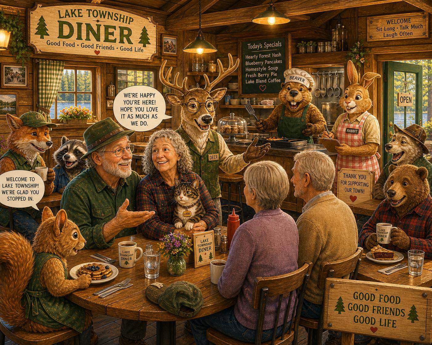 inside diner