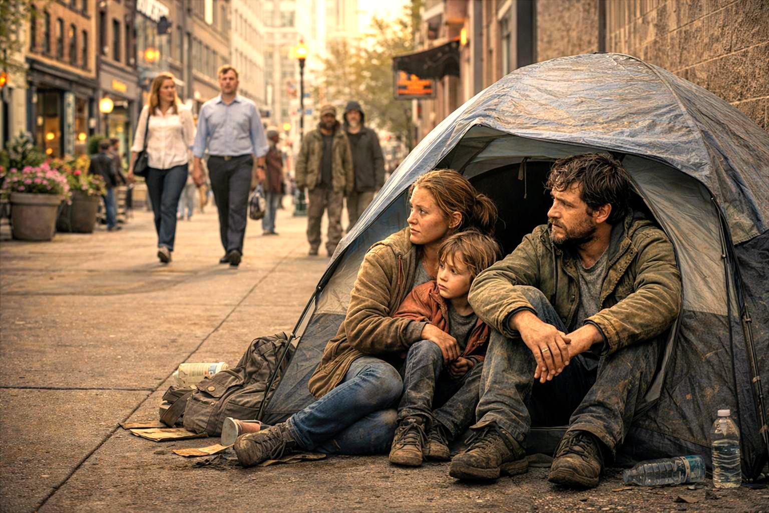 homeless on
          the street 2