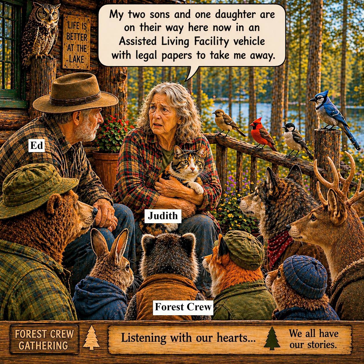 Judith has
                  trouble