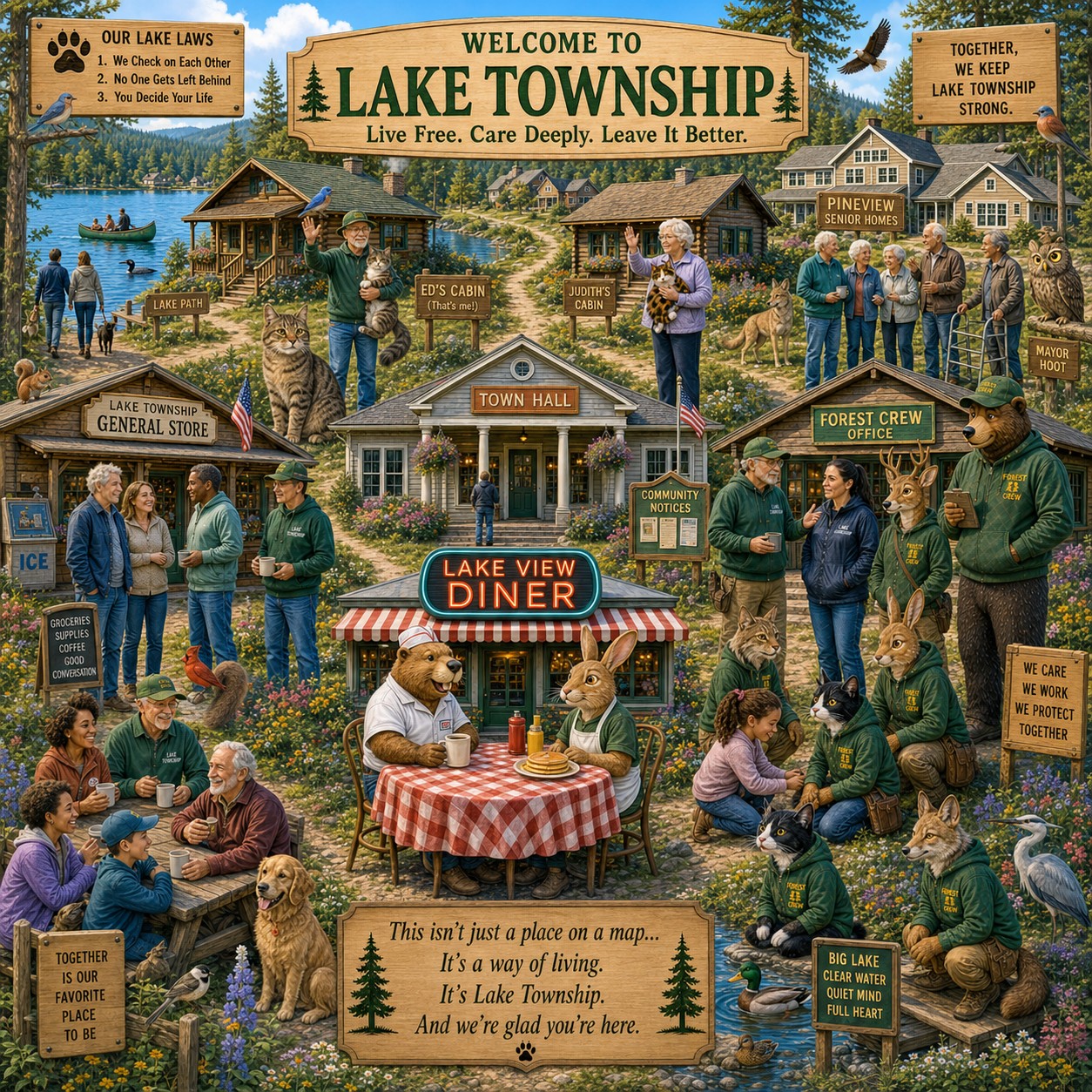 Lake
                Township map