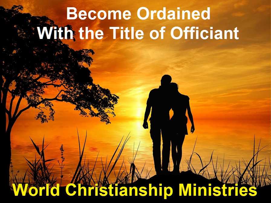 ordination title of officiant